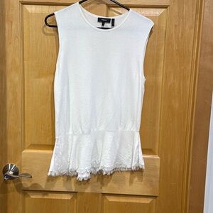 Theory knit top white size L